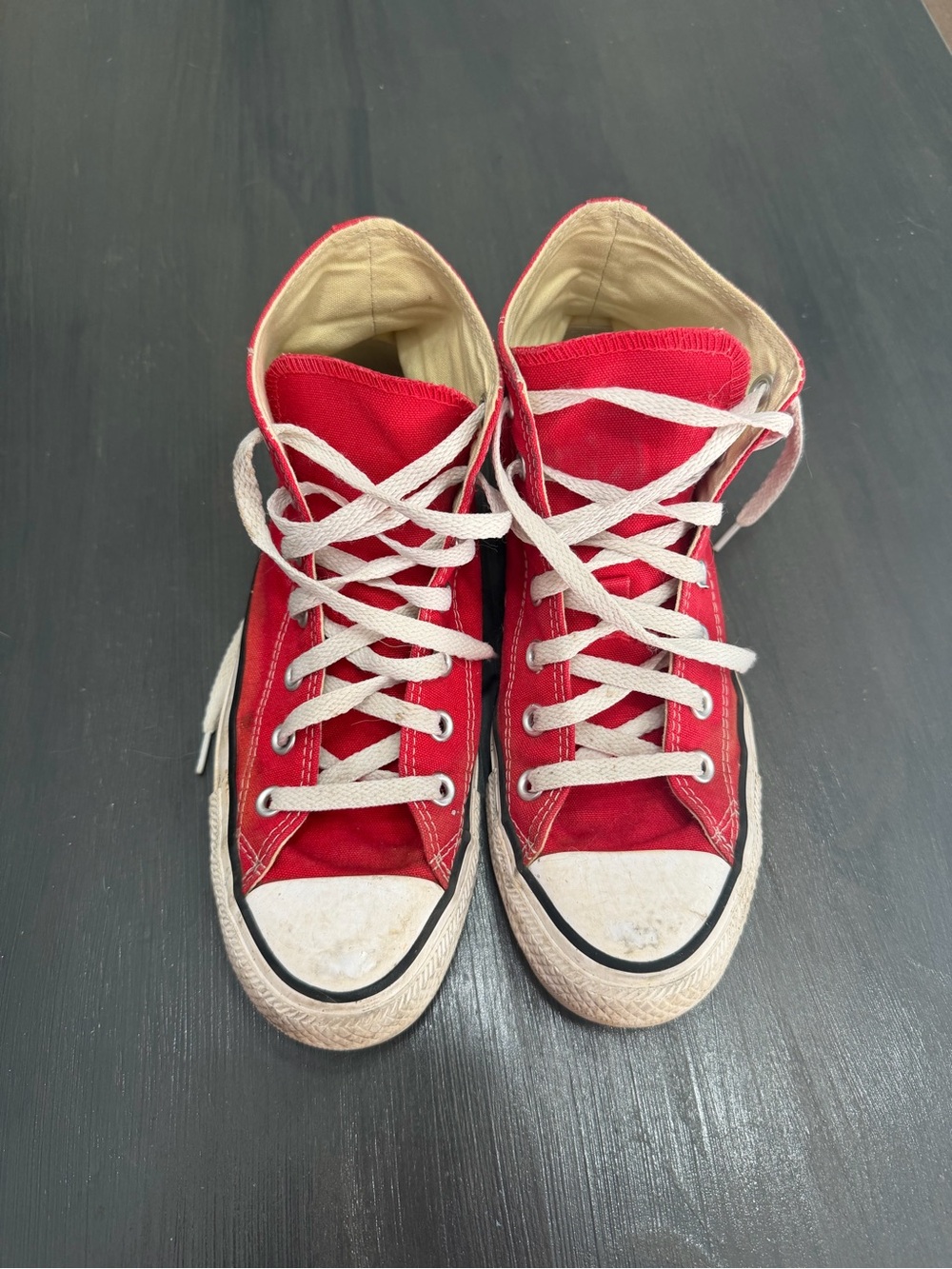 Converse Chuck Taylor All Star Red High Top Sneakers Size 8